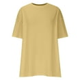 thumbnail image 3 of Taqqpue Womens Oversized T Shirts Summer Short Sleeve Crew Neck Shirts Casual Loose Fit Workout Comfy Fashion Blouse Beach Vacation Tee Tops, 3 of 6