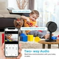 thumbnail image 6 of Indoor Security Camera, Wireless WiFi Surveillance , Night Vision, 2-Way Audio, Pet/Office/Baby Monitor, 2 Pack (Only Support 2.4Ghz Wi-Fi), 6 of 11