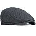thumbnail image 4 of SikaFu Beret Cap Men Autumn Winter Hat Plaid Earflap Flat Cap Vintage Ivy Newsboy Cap for Men Artist Painter Beret Hat Men Beret, 4 of 6