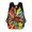 Color-2, variant on Colorful Abstract Geometric Pattern Backpack, Travel Backpack, Casual Shoulder Bag, Casual Backpack