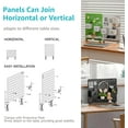 thumbnail image 5 of PEGZONE Clamp-on Desk Pegboard, Desk Organizer for Office Gaming Home, Magnetic Metal Peg Board with 10 Accessories, Privacy Panel for Office, 16.5" x 12.6", Medium, White, 5 of 7