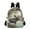 Moose on Misty Lake, variant on JIALIOU Mini Backpack Purse for Women Quilted Casual Daypack Small Travel Shoulder Bag, Irises Flower in Vase