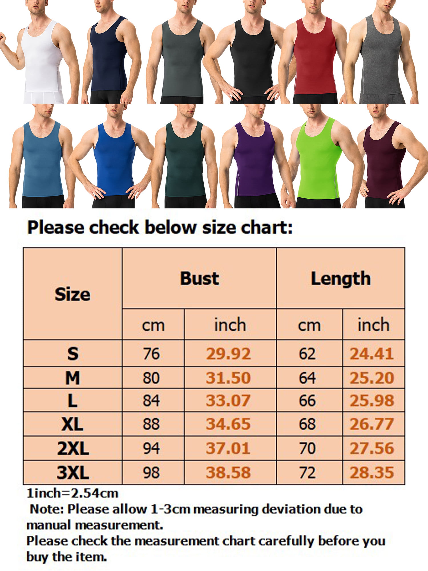 Glonme Mens Tank Tops Sleeveless Compression Shirts Cool Dry Summer Top  Running Casual Vest Breathable Baselayer Muscle Shirt Light Gray 3XL 