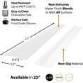 thumbnail image 2 of Silicone Gap Cover, (2 Pack) Silicone Gap Stopper Kitchen Stove Counter Gap Covers - 21 inches Flexible Stove Space Fillers, Food Grade, Non-Toxic, White, 2 of 7