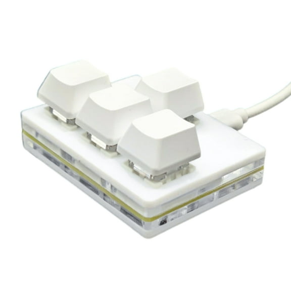 Arrows Key Keyboard 4-Key WASD Programmable Keypad Single Hand Hot Swappable Mechanical Switches for PC Laptop