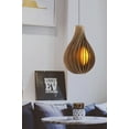 thumbnail image 2 of Ore International 19.75" In Acorus Walnut Wood Ceiling Pendant/Table Lamp, 2 of 2