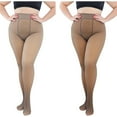 thumbnail image 2 of (2 Pcs)MSJUHEG Collants Résille, Collants Chauds, Collants Doublés en Polaire pour Femmes, Bas, Collants de Base Grands 80g de Bas Taille Collants Viande Gris 5 Taille Unique, 2 of 9