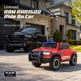 thumbnail image 3 of RAM 24V Ride On Car for Kids, 2 Seats Electric Car w/Remote Control, Bluetooth, MP3 Music, Lights, Powered Ride On Toy with 4 Wheels Spring Suspesion for Age 3-8 Boys & Girls, Fire Truck, 3 of 9