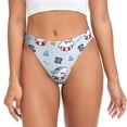 thumbnail image 1 of Kdxio String Motif Requin Nageur Sans Couture pour Femmes - String Taille Basse Invisible Culottes Extensibles pour Femmes, Culottes Respirantes TG, 1 of 6