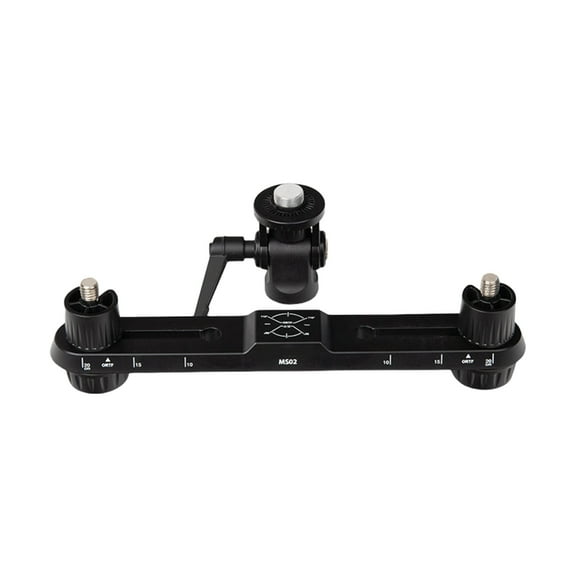 MS02 Multiple Directional Stereo Mic Stand with Twin Microphone Holders
