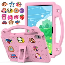 Dteck Kids Case for Lenovo Tab M10 Plus 3rd Gen 2022 10.6 Inch, Lenovo Tab M10 Plus 3rd Gen Case with DIY Toys,Shockproof Light Weight Cover Case for Lenovo Tab M10 Plus Gen 3 10.6" TB-125F/128F,Pink
