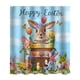 thumbnail image 2 of Cortina de ducha de Pascua, cortina de ducha de Pascua para baño, cortina de baño de tela impermeable con ganchos para decoración del hogar., 2 of 6