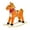 Light Brown, variant on Lanzxjv Rocking Horse Toy for Kids, Plush Ride on Animal with Wooden Rockers, Moving Mouth And Wagging Tail, Musical Sounds, Baby Rocking Chair, 50kg Weight Capacity, Ages 1-6