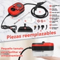 thumbnail image 2 of Limpiador De Vapor De 2500w, M&aacute;quina de Limpieza a Vapor presurizada de Alta Temperatura con 6 Cabezales de Cepillo y Tanque de agua de 1200 ml, para Cocina, Ba&ntilde;o y Muebles, 6 ni, 2 of 9