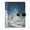 Winter Fairyland Scene, variant on Leather Notebook with Pen Holder Writing Notepad Includes 100 Pages Lined Journal Snowman with Flowers Bird