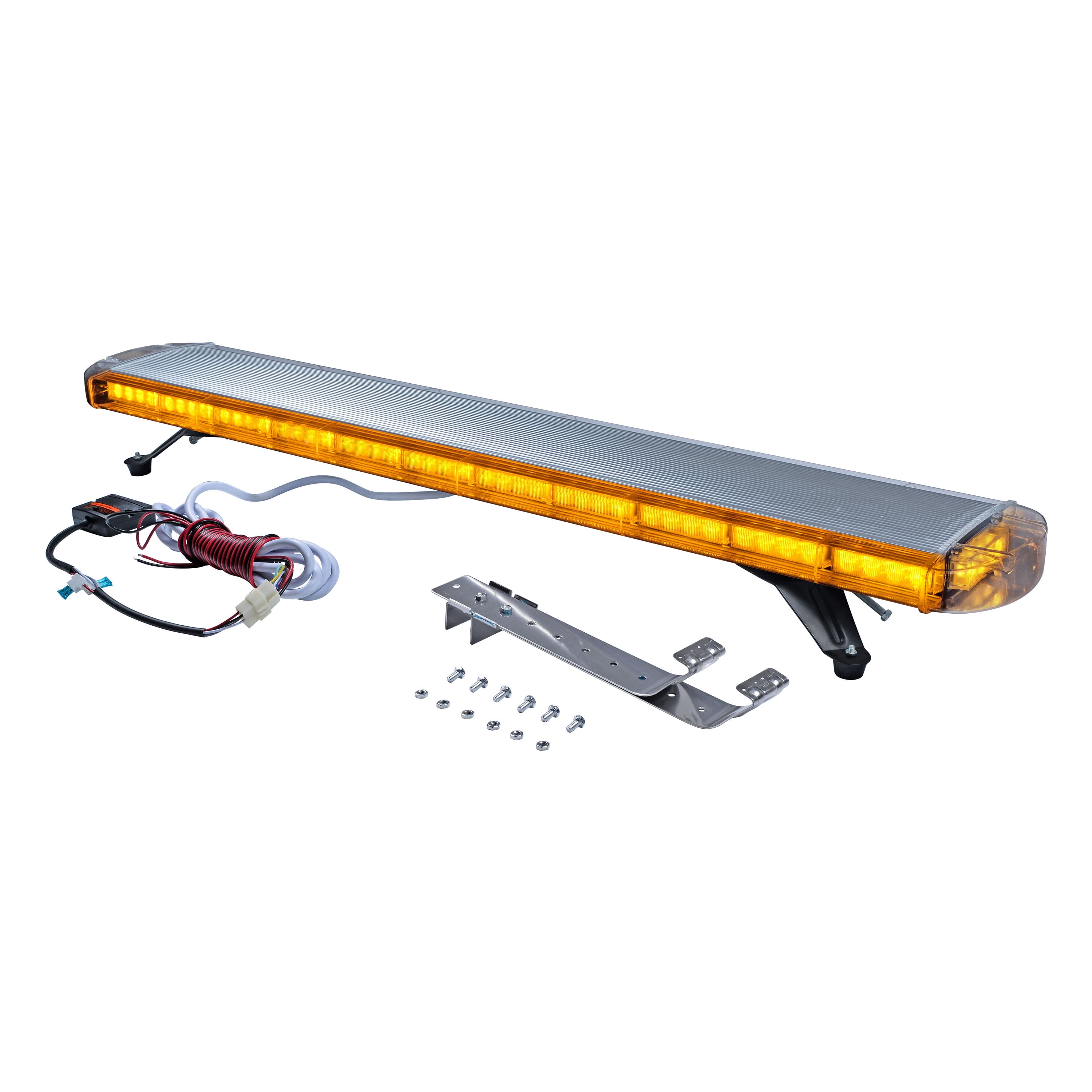 Details about   51" 96 LED Amber White Emergency Strobe Light Bar Beacon Warning Flash Tow Truck 