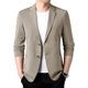 thumbnail image 4 of Chaqueta de traje elegante para hombre, abrigo de traje ligero para hombre, abrigo de traje Formal de verano con solapa, botones dobles, negocios para el trabajo, 4 of 5