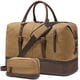 thumbnail image 1 of Bolsa de viaje grande de lona marrón Weekender Bag FENGDONG, 1 of 6