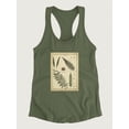 thumbnail image 3 of Diderot Antique Ferns Iii. Racerback Tank Women -Denis Diderot Designs, Female Small, 3 of 4