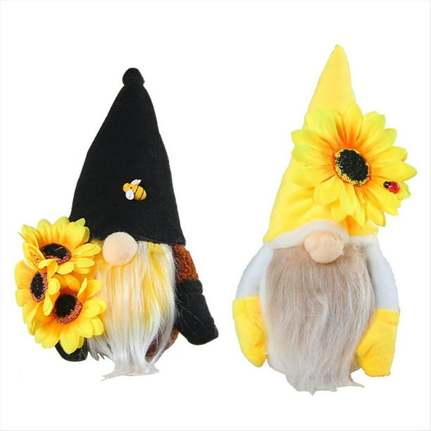 Juguete de Peluche de Gnomo, Muñeca de Gnomo Sueco de Abeja, Decoración del Hogar, Decoración de Fiesta de Cocina de Granja, Decoración del Día Mundial de las Abejas (2 Piezas), B