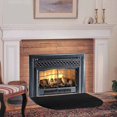 thumbnail image 4 of MesaSe Fireproof Blanket Half Hearth Fireplace Area Rug Trim Non Slip Mat Protects Floors From Sparks, 4 of 8