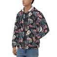 thumbnail image 3 of Honeii Colorful Tropical Leaves Print Hoodies for Men, Pullover & Full Zip, Breathable Zip up Hoodie, Sweatshirt-3X-Large, 3 of 5