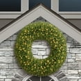 thumbnail image 3 of Puleo International 60" Pre-Lit Artificial Utah Spruce Wreath with 210 Warm White LED Lights, 3 of 5