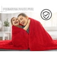 thumbnail image 2 of Manta BENRON 127x152 cm Suave Sherpa Roja, 2 of 9