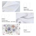 thumbnail image 4 of Haosy 2 Pack Kitchen Wash Cloths with Hanging Loops Absorbent Absorbent Quick Drying Hand Towels, Butterflies and Flowers, 4 of 7
