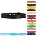 thumbnail image 2 of Faux Leather Collar Metal Buckle Pet Collar Adjustable Pet Collar for Small Dogs, 2 of 10