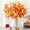 Orange-pumpkins, variant on 6 Pcs Fall Stems Eucalyptus Artificial Tall Fall Flowers with Eucalyptus Leaves Autumn Decorations for Office and Home Fall Halloween Thanksgiving Table Centerpiece Floral Arrangement Decor