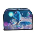 thumbnail image 6 of Toaster Covers 2 Slice, Butterfly Fantasy Waterproof Bread Machine Cover Fits for Standard 2 Slice Toasters, Home Decor Toaster Protection with Hanging Rope, 6 of 7