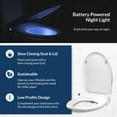 Bio Bidet Slim Zero Bidet Toilet Seat in White, Elongated