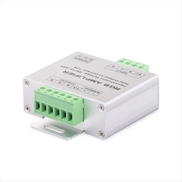 Controlador RGB de 12 V CC y 24 V, Atenuador Remoto Inalámbrico IR o para Tiras de Luces LED de Colores 5050, Atenuación de 12 A.