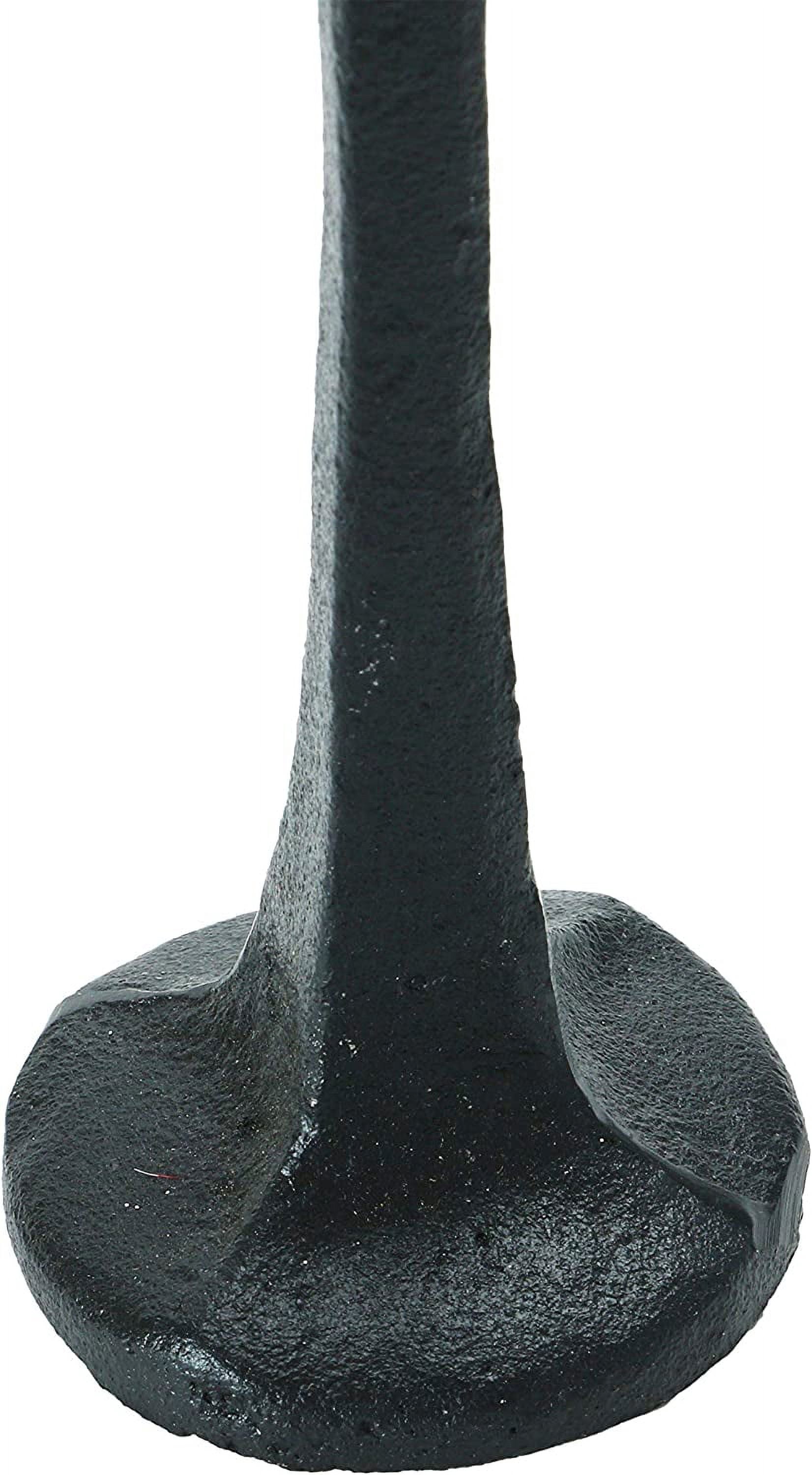Creative Co-Op Cast Iron Taper Holder, Black