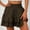 98#Brown, variant on Women's Summer Solid Color High Waisted Shorts With Floral Pleated Hem Casual Shorts Ultra Super Soft High Waisted Leggings For Women High Waisted Yoga Athletic Running Workout Leggings