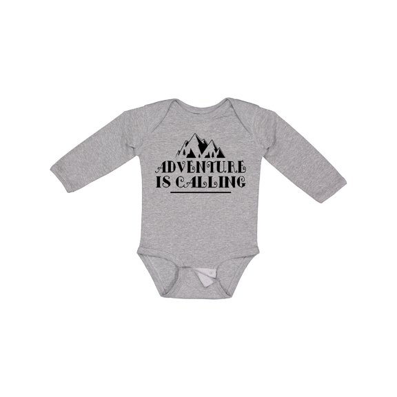 Inktastic Adventure Is Calling Camping Hiking Boys or Girls Long Sleeve Baby Bodysuit