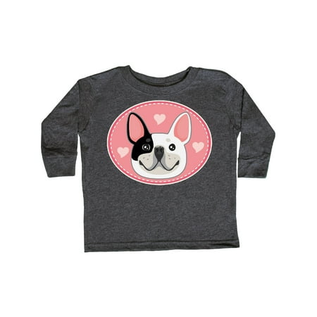 

Inktastic French Bulldog Dog Gift Toddler Toddler Girl Long Sleeve T-Shirt