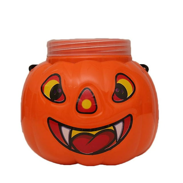 1 soporte para dulces de calabaza para decoración de Halloween.