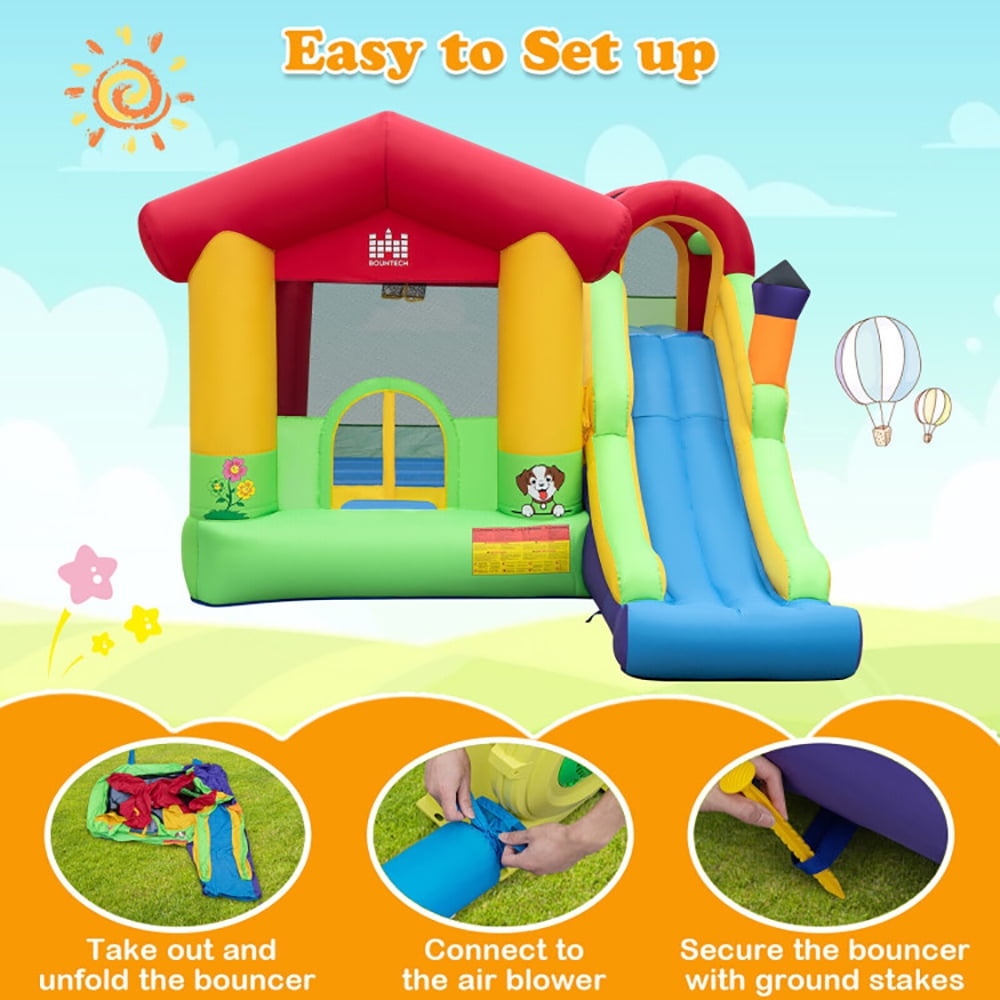 Aimee Lii Inflatable Bounce House with Ocean Balls and 735W Air Blower, Bounce House for Kids 3-10
