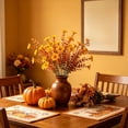 thumbnail image 5 of Fall Artificial Orange Flower Bouquet, Plastic Autumn Blooms for Thanksgiving, Halloween & Home Decor, 5 of 5