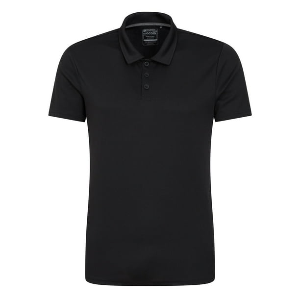 Mountain Warehouse - Polo Endurance de IsoCool para Hombre (Negro)