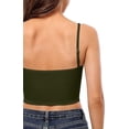 thumbnail image 3 of Attraco Women's Ribbed Crop Top Adjustable Spaghetti Straps Halter Cami Tank Top, 3 of 7