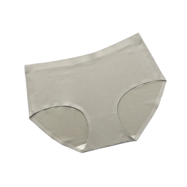 WZXFASHION sous-Vêtements Femme Coton Taille Mi-Haute Culottes Femme Vert TG