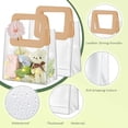 thumbnail image 3 of 9 Pcs Clear Plastic Gift Bags with Handle, Trianu Reusable Transparent Gift Wrap Tote Bag for Shopping Boutique Wedding Birthday Baby Shower Party Favor (6.3 x 5.9 x 2.75in, Champagne), 3 of 7