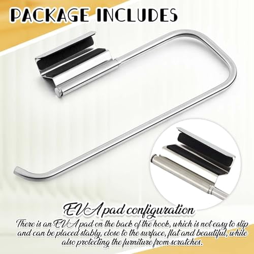 Stainless Steel Under Sink Paper Towel Holder and Dispenser, 12.4-Inch Cabinet Door Mount for Kitchen, Bathroom, Laundry Room Storage Organizer