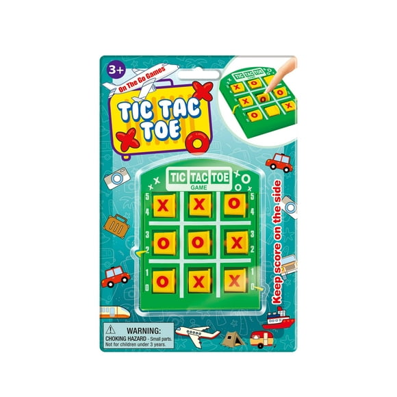Juego portátil Tic Tac Toe Playmaker, tamaño de viaje, clásico