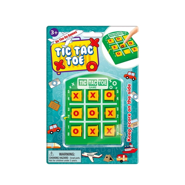 Juego portátil Tic Tac Toe Playmaker, tamaño de viaje, clásico