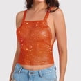 thumbnail image 3 of Kureaily Stylish Women's Tank Tops For Parties And Nightclubs Rhinestone Sleeveless Crop Top For A Seductive Solid Color Camisole, 3 of 6