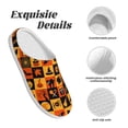 thumbnail image 5 of Lsque Halloween Pattern Womens Comfort Cotton on Scuff With Memory Foam and Anti-skid Sole Slipper-46/47, 5 of 7